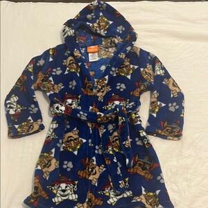 Kids Blue Paw Print Pajamas